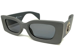 Classic Hardcore Biker Gangster Style SUNGLASSES Gray Frame - Dark Lens 5015