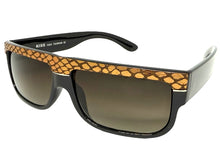 Classic Vintage Retro Hip Hop Rapper Pimp Style SUNGLASSES Thick Black Snakeskin Frame 1221