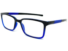 Classy Contemporary Modern Style READING GLASSES READERS Black Frame Lens Strength +1.25