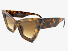 Oversized Vintage Retro Cat Eye Style SUNGLASSES Large Leopard Frame 1206