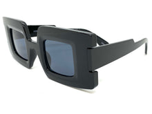 Oversized Exaggerated Retro Style SUNGLASSES Large Square Black Frame 80519
