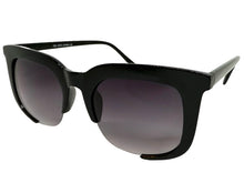 Classic Vintage Retro Style SUNGLASSES Square Black Frame - Gradient Lens 1678