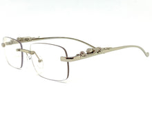 Classy Elegant Sophisticated Luxury Style Clear Lens EYEGLASSES Rimless Silver Frame E0661