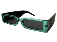 Space Futuristic Robotic Cyclops Modern Contemporary SUNGLASSES Sleek Green Frame 9262