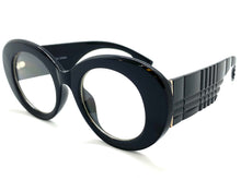 Exaggerated Vintage Retro Style Clear Lens EYEGLASSES Large Round Thick Black Frame 81216