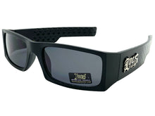 Classic Hardcore Biker Gangster Style LOCS SUNGLASSES Black Frame Dark Lens 91167