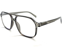 Classic Vintage Retro Aviator Style READING GLASSES READERS Gray Frame Lens Strength +2.50