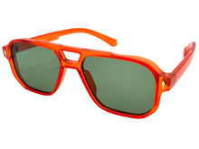 Classic Vintage Retro Hip Hop Style SUNGLASSES Square Matte Orange Frame 80930