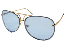 Oversized Exaggerated Vintage Retro Style SUNGLASSES Large Rose Gold Frame 4165