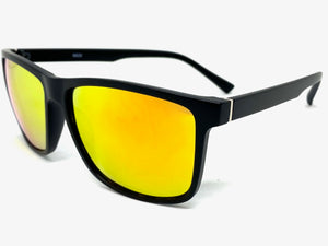 Classic Biker Sporty Trendy Stylish SUNGLASSES Square Black Frame 6820