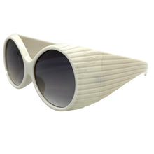 Oversized Exaggerated Vintage Retro Style SUNGLASSES Large Thick Round White Frame 2156