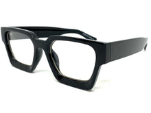 Classic Vintage Retro Style Clear Lens EYEGLASSES Thick Square Black Frame E2091