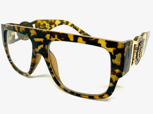 Classic Vintage Retro Hip Hop Rapper Style Clear Lens EYEGLASSES Large Thick Tortoise Frame 5355