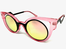 Classic Vintage Retro Cat Eye Style SUNGLASSES Funky Pink Frame 1737