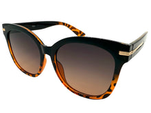 Oversized Exaggerated Vintage Retro Style SUNGLASSES Large Black & Tortoise Frame 9091