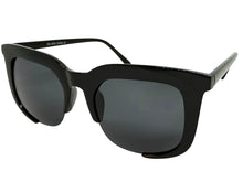 Classic Vintage Retro Style SUNGLASSES Square Black Frame - Dark Lens 1678