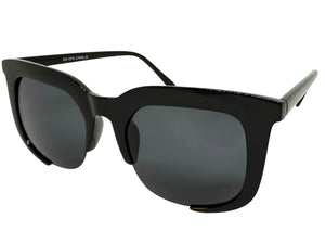 Classic Vintage Retro Style SUNGLASSES Square Black Frame - Dark Lens 1678