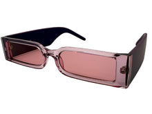 Space Futuristic Robotic Cyclops Modern Contemporary SUNGLASSES Sleek Pink Frame 9262