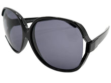 Oversized Exaggerated Classic Vintage Retro Style SUNGLASSES Huge Black Frame 80006