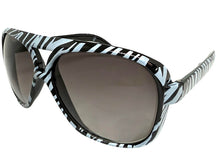 Oversized Exaggerated Vintage Retro Style SUNGLASSES Large Zebra - Tiger Print Frame 1166