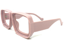 Classic Vintage Retro Style Thick Square Pink Lensless Eye Glasses- Frame Only NO Lens 80163