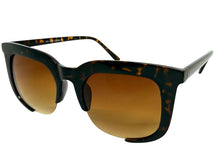 Classic Vintage Retro Style SUNGLASSES Square Tortoise Frame - Brown Lens 1678