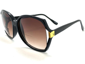 Oversized Classic TRUE Vintage Retro Style BIFOCAL READING SUNGLASSES READERS Big Frame Lens Strength +1.00