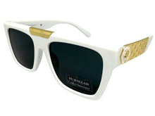 Classic Hardcore Biker Gangster Hip Hop Style SUNGLASSES White Frame Dark Lens 5467