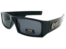 Classic Hardcore Biker Gangster Style LOCS SUNGLASSES Black Frame Dark Lens 91167