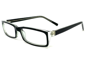 Classy Contemporary Modern Style Clear Lens EYEGLASSES Black Fashion Frame 1328