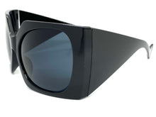 Oversized Exaggerated Vintage Retro Style SUNGLASSES Huge Thick Black Frame 80571