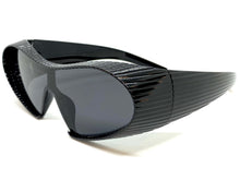 Oversized Exaggerated Modern Retro Futuristic Style SUNGLASSES Large Black Frame 1308