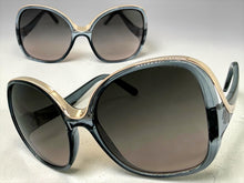 Oversized Exaggerated Vintage Retro Style SUNGLASSES Large Square Gray & Rose Gold Frame 30340