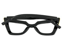 Oversized Vintage Retro Cat Eye Style Clear Lens EYEGLASSES Large Black Optical Frame 13188