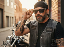 Classic Hardcore Biker Gangster Style LOCS SUNGLASSES Large Super Thick Black Frame - Dark Lens 91243
