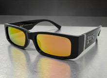 Classic Hardcore Biker Gangster Style LOCS SUNGLASSES Large Thick Black Frame - Gold Lens 91320