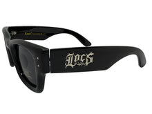 Classic Hardcore Biker Gangster Style LOCS SUNGLASSES Large Super Thick Black Frame - Dark Lens 91243