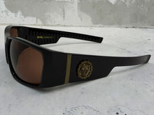 Classic Hardcore Gangster Biker Style Choppers SUNGLASSES Thick Black Frame - Brown Lens 6786