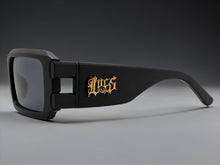 Classic Hardcore Biker Gangster Style LOCS SUNGLASSES Large Thick Matte Black Frame - Dark Lens 91336