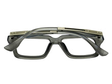 Classic Vintage Retro Style Clear Lens Blue Light Block Computer EYEGLASSES Gray Frame 2037