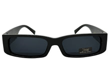 Classic Hardcore Biker Gangster Style LOCS SUNGLASSES Large Thick Black Frame - Dark Lens 91320