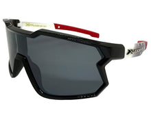 Oversized Sporty Wrap Around Style SUNGLASSES Large Black Patriotic USA Flag Frame 3737