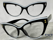 Classic Elegant Vintage Retro Cat Eye Style READING GLASSES READERS Black Frame +2.50