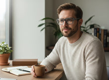 Classic Vintage Retro Style Clear Lens Blue Light Block Computer EYEGLASSES Gray Frame 2037