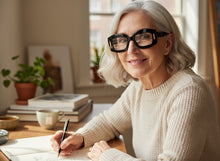 Classy Elegant Modern Retro Style Clear Lens EYEGLASSES Thick Black Optical Frame 24020