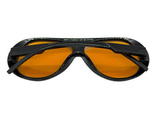 Exaggerated Classic Vintage Retro Style SUNGLASSES Black Frame - Orange Lens 2465