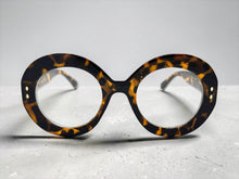 Oversized Vintage Retro Style Clear Lens EYEGLASSES Large Thick Round Tortoise Frame 1765