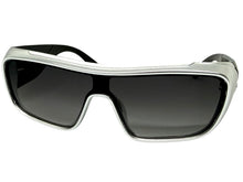 Space Futuristic Robotic Cyclops Modern Contemporary Party Raver SUNGLASSES Sleek Silver Frame LH315