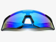 Oversized Retro Sporty Wrap Around Style SUNGLASSES Large Black Frame 9057