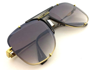 Oversized Classic Vintage Retro Hip Hop Aviator Style SUNGLASSES Gold Frame E0693